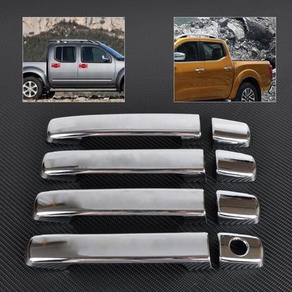 ya 5 8.24 baidi Chrome Door Handle Protector Fits for Nissan Navara Frontier D40 4 Door 2005-2009