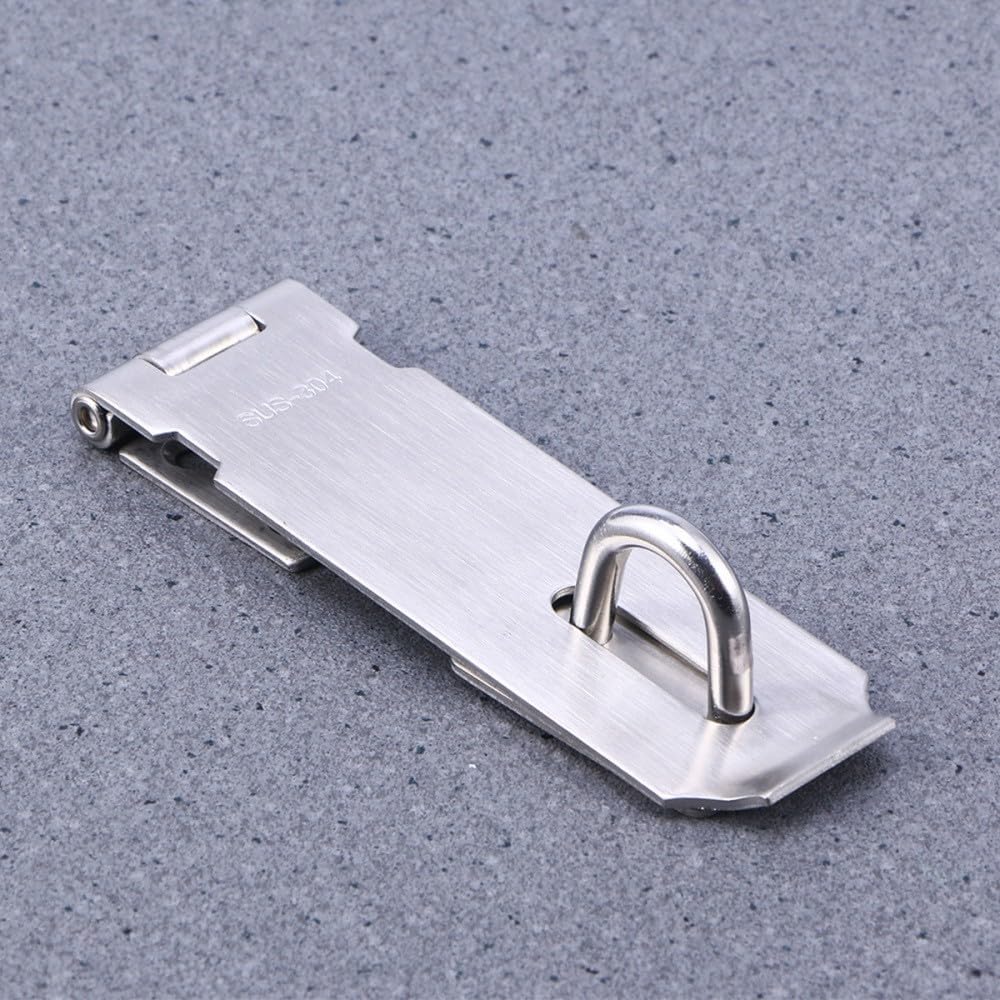 ya 26 10.21 baidi 5 Inch Stainless Steel Lock Hasp Latch Door Buckle Hardware and Staple Padlock