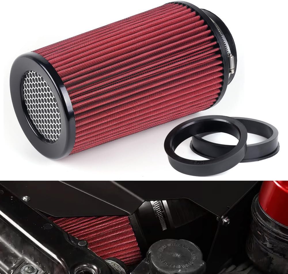 ya 13 9.15 baidi 3, 3.5, 4, 10.5 Tall Red Per for MAN ce High Flow Cold Air Intake Air Filter