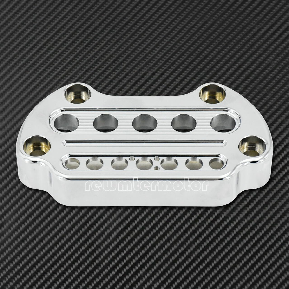 ya 13 9.15 zhengce Chrome Front Indicator Handlebar Clamp Cover +Speedometer Bracket Fit for