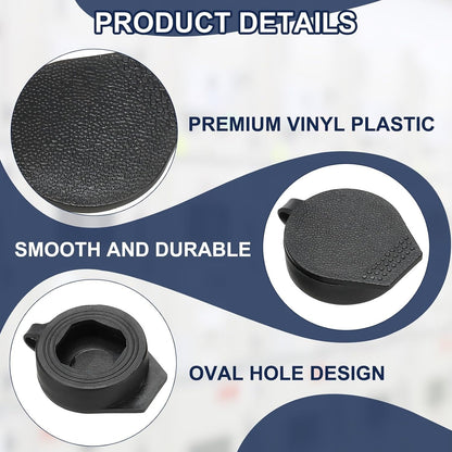 ya 26 10.21 baidi 12Pcs Door Lock Dust Cover 20mm Panel Cam Lock Dust Cover Waterproof Black