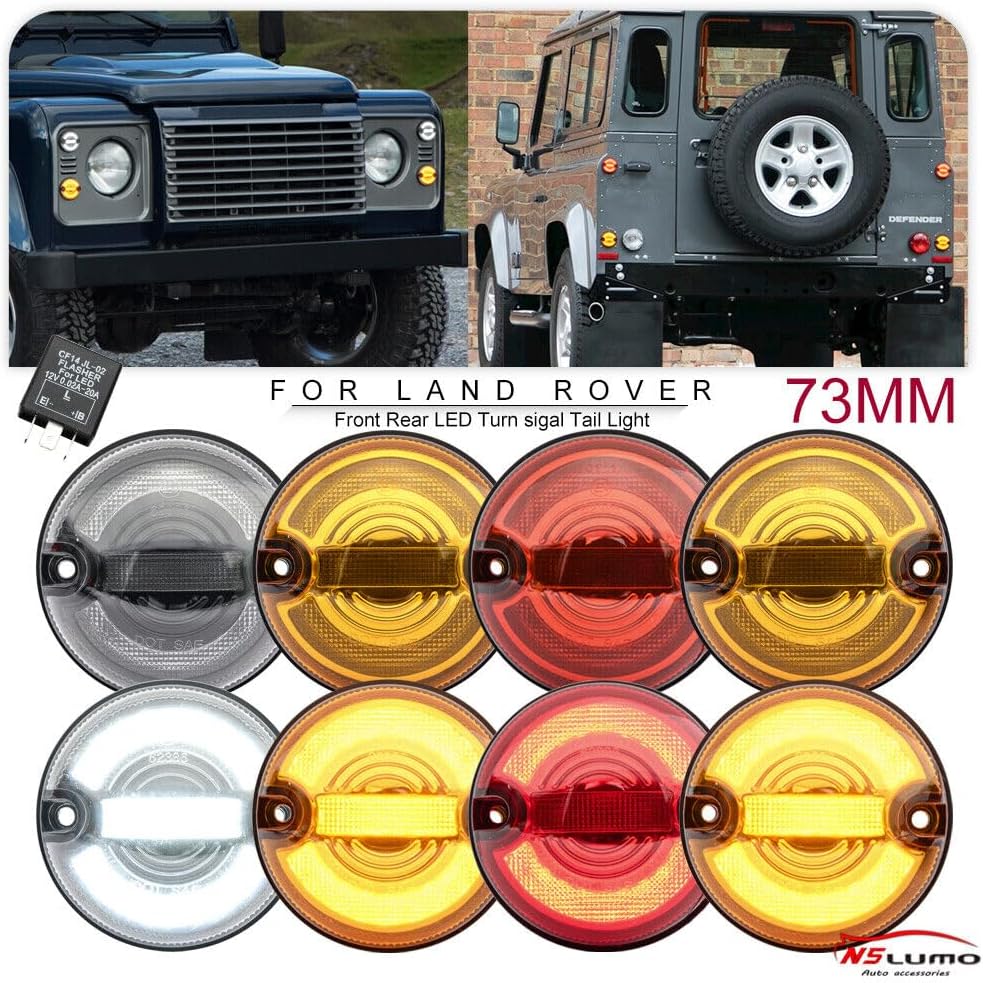 ya 4 8.10 LED Turn Signal Tail Light Upgrade Kit for 95-16 for Land Rover for Defender 90 110 130