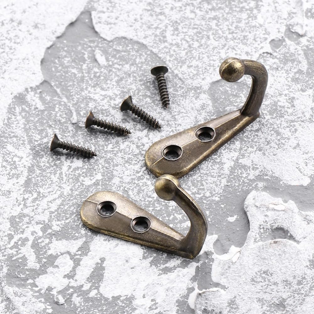 ya 26 10.21 baidi 12 PCS Clothes Hook Metal Wall Hooks Jacket Mount Door Coat Hanger-2