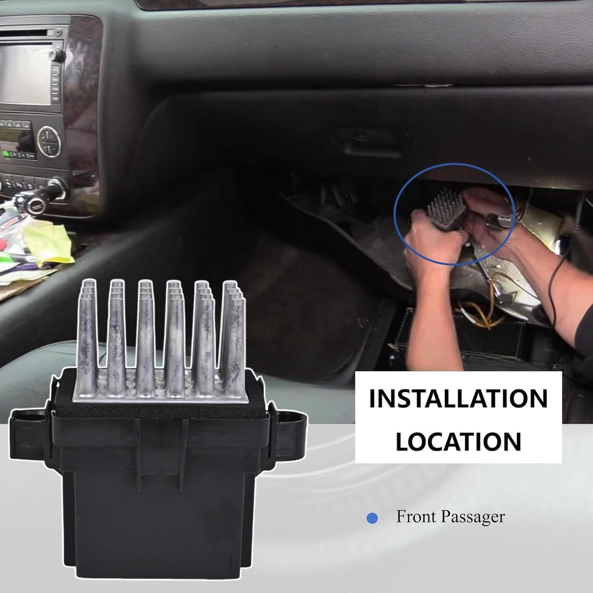 ya 11 9.14 baidiApplicable to 15141283 13503201 13598090 13501703 air conditioner heater blower motor resistance module