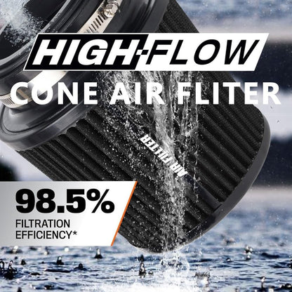 ya 13 9.15 baidi BLACK High Per for MAN ce Cold Air Intake Air Filter 3, 3.5, 4 Inlet, 6.5 Tall