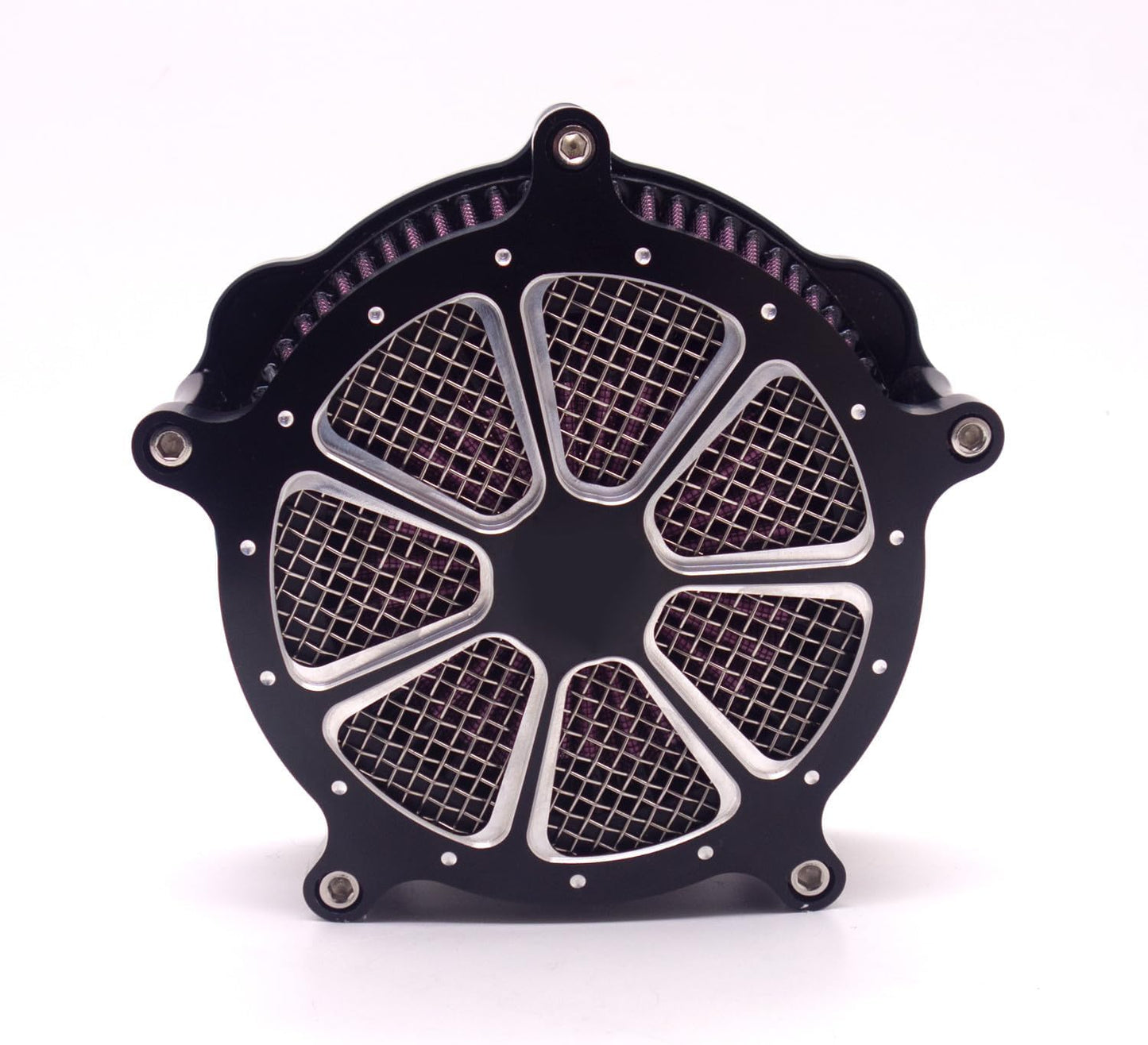 ya 5 8.10 Black CNC Air Cleaner Intake Filter System for Harley Softail Touring 2014-2015