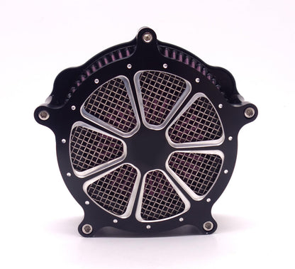 ya 5 8.10 Black CNC Air Cleaner Intake Filter System for Harley Softail Touring 2014-2015