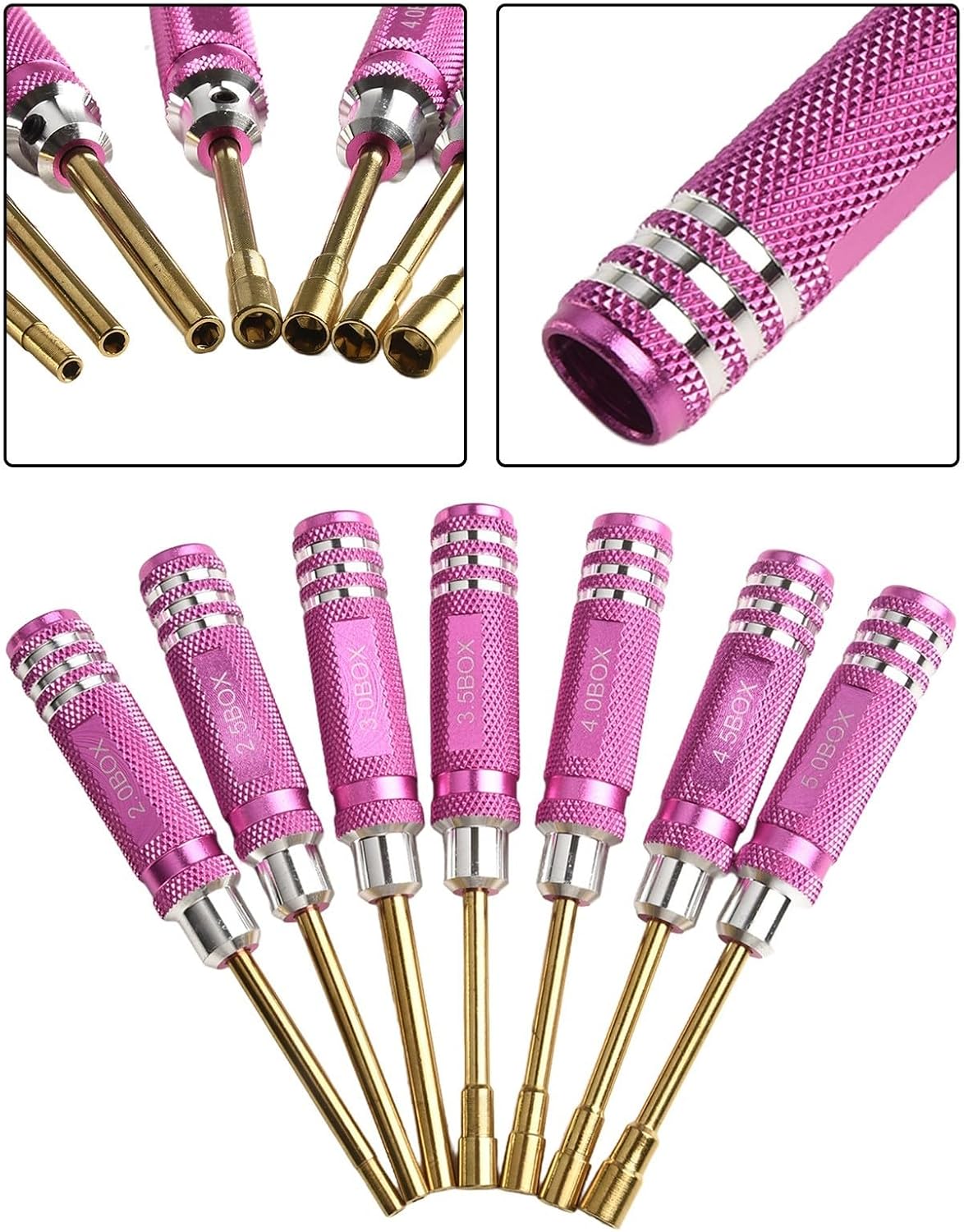 ya 26 10.21 baidi Hexagonal Screwdriver Set for RC Models 7 Pieces Made of Aluminum Alloy