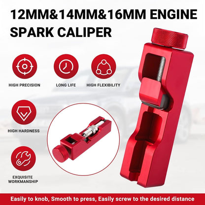 ya 23 10.7 baidi Universal Matte Engine Spark Plug Gap Tool Gapping Gapper 10mm 12mm 14mm 16mm