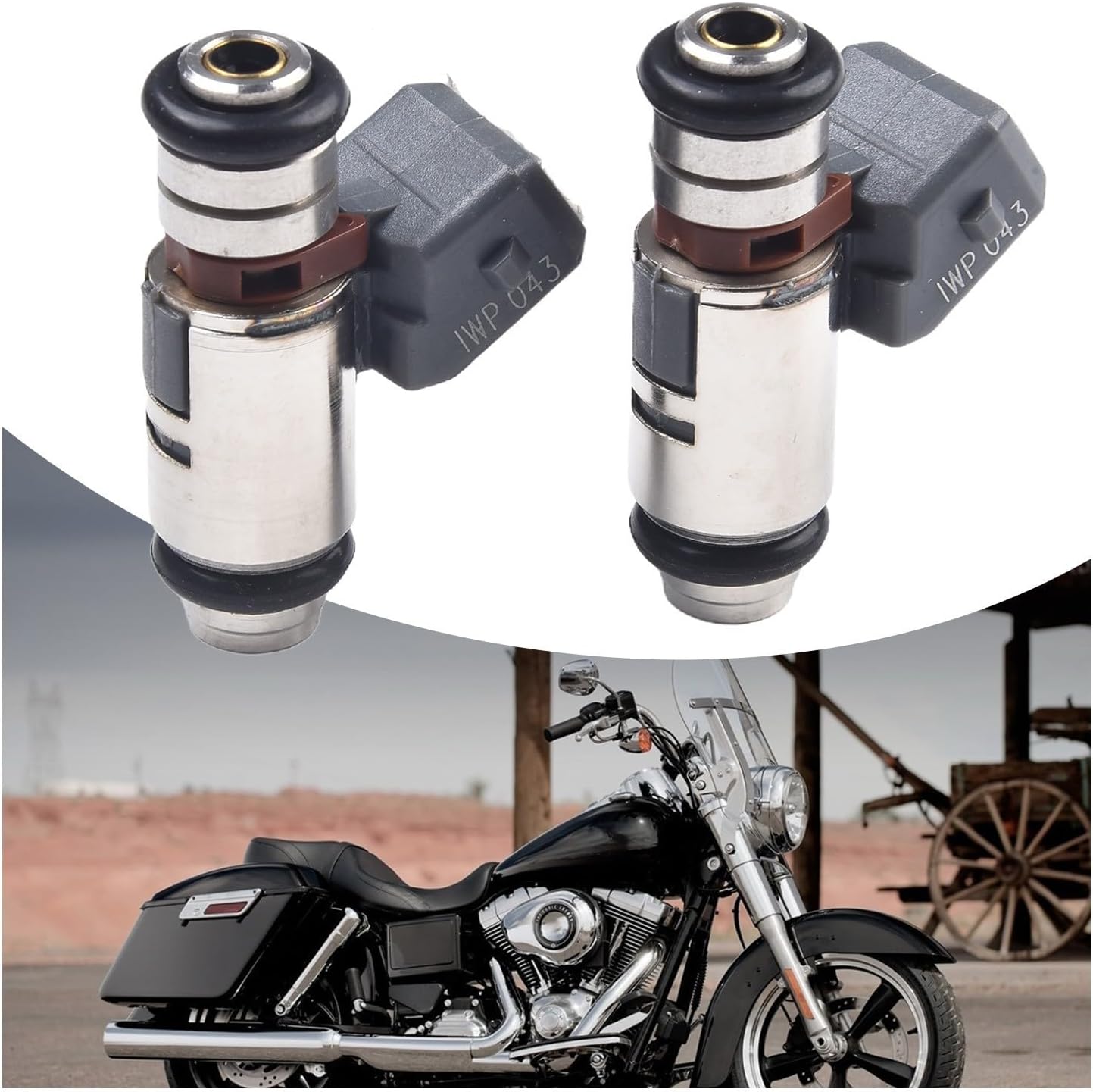ya 2 8.15 2x 4.3 Injector for Harley2001-16 Twin Cam 27609-01B Twin Power Fuel Injection
