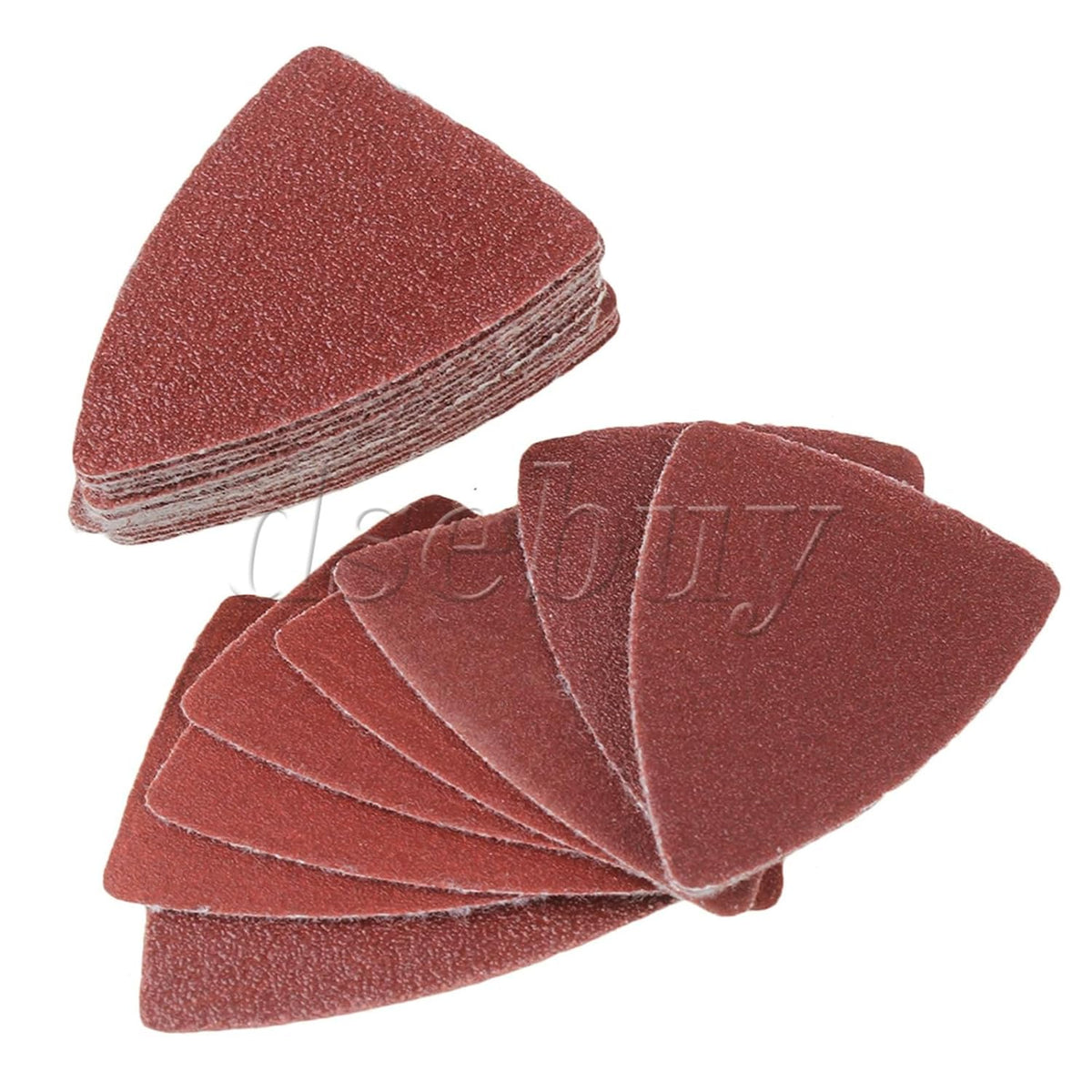 ya 26 10.21 baidi 200 Pieces Alu um Oxide Brown Finger Sandpaper Sheet 60/80/120/180/240 Grit