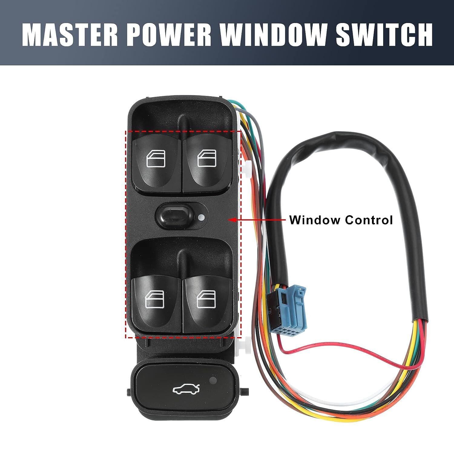 ya 8 8.24 baidi A2098203410 Car Power Window Switch Fit for Mercedes CLK320 CLK350 CLK430 CLK500