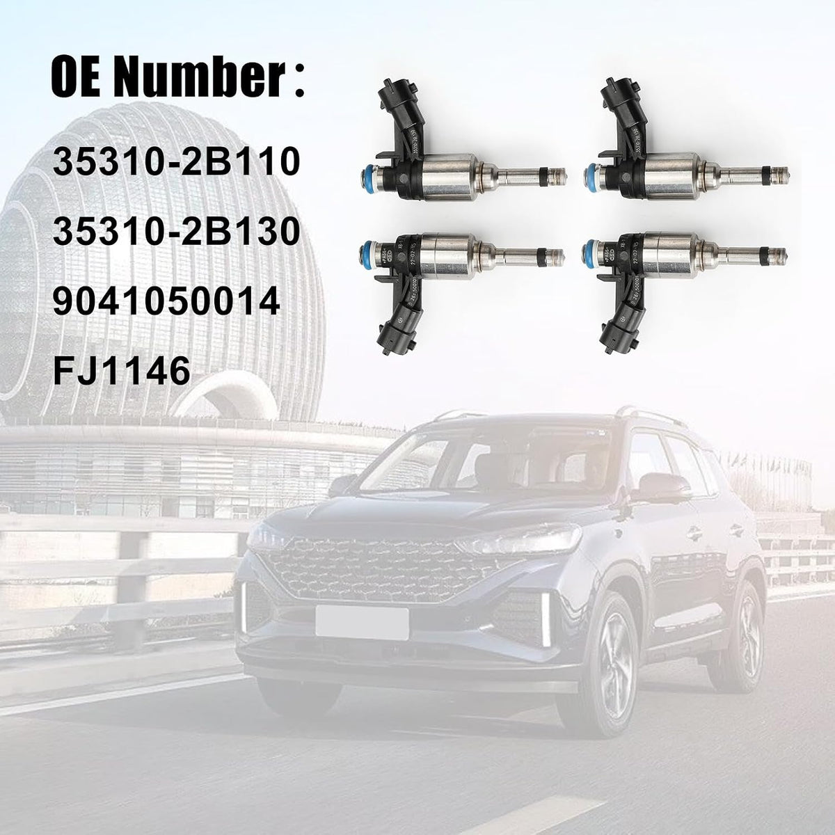 ya 10 9.16 baidi 4PCS Fuel injectors 35310-2B130 for Kia Optima 16-18 for Kia Forte Koup 17-18 1.6L