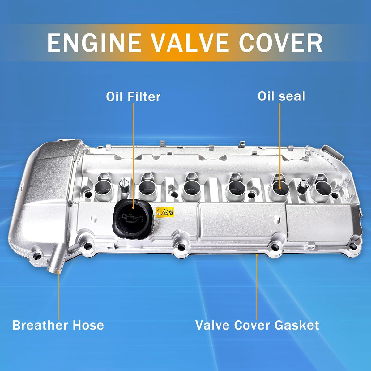 ya 11 9.14 baidifor BMW 325i 330i 530i X3 X5 E46 E39 Engine Valve Cover w/Gasket High Quality