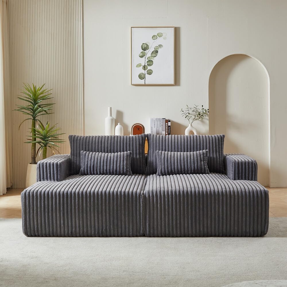 ya 28 10.13 baidi Cloud Plush Reclining Sleeper Sofa 87 Oversized Sectional Chaise