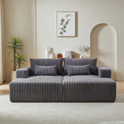 ya 28 10.13 baidi Cloud Plush Reclining Sleeper Sofa 87 Oversized Sectional Chaise