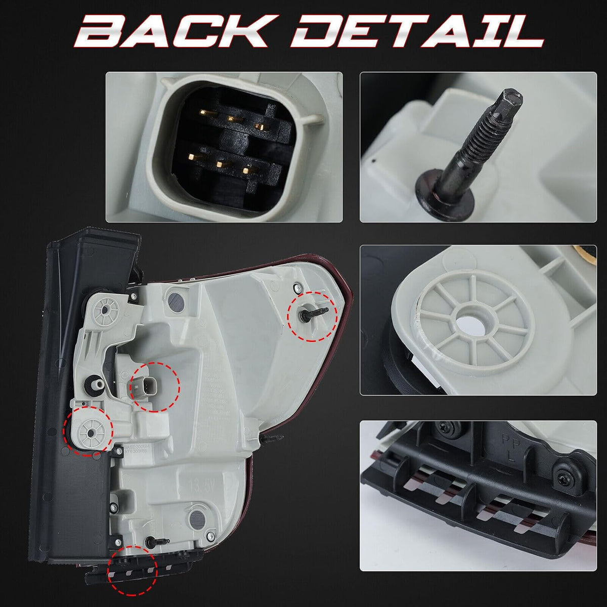 ya 4 8.14 Left rear taillight for GMC Acadia Denali/SL/SLE/SLT 2020-2023