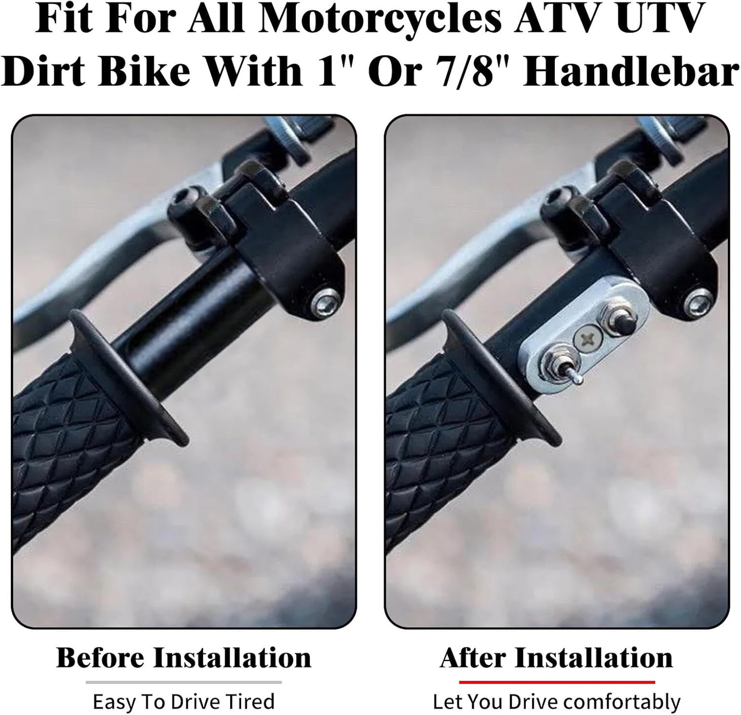 ya 4 8.24 baidi Chrome for Mini Control Toggle Push Switch ON/OFF Button For Universal 1 Handlebar