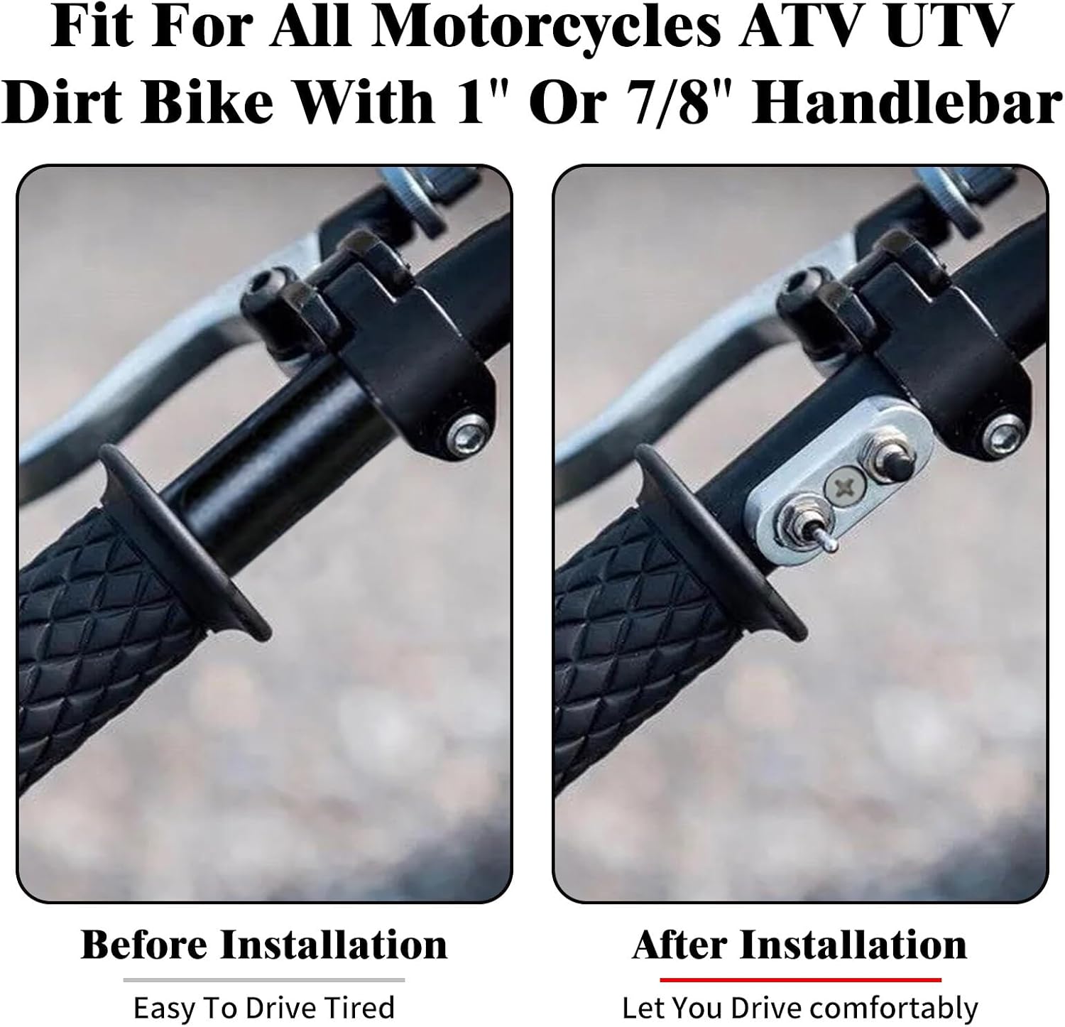 ya 4 8.24 baidi Chrome for Mini Control Toggle Push Switch ON/OFF Button For Universal 1 Handlebar