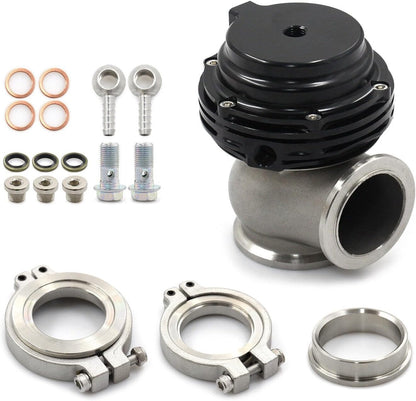 ya 4 8.24 baidi Universal 38mm External Turbo Wastegate Black V-Band Flange - 22PSI for MANifold