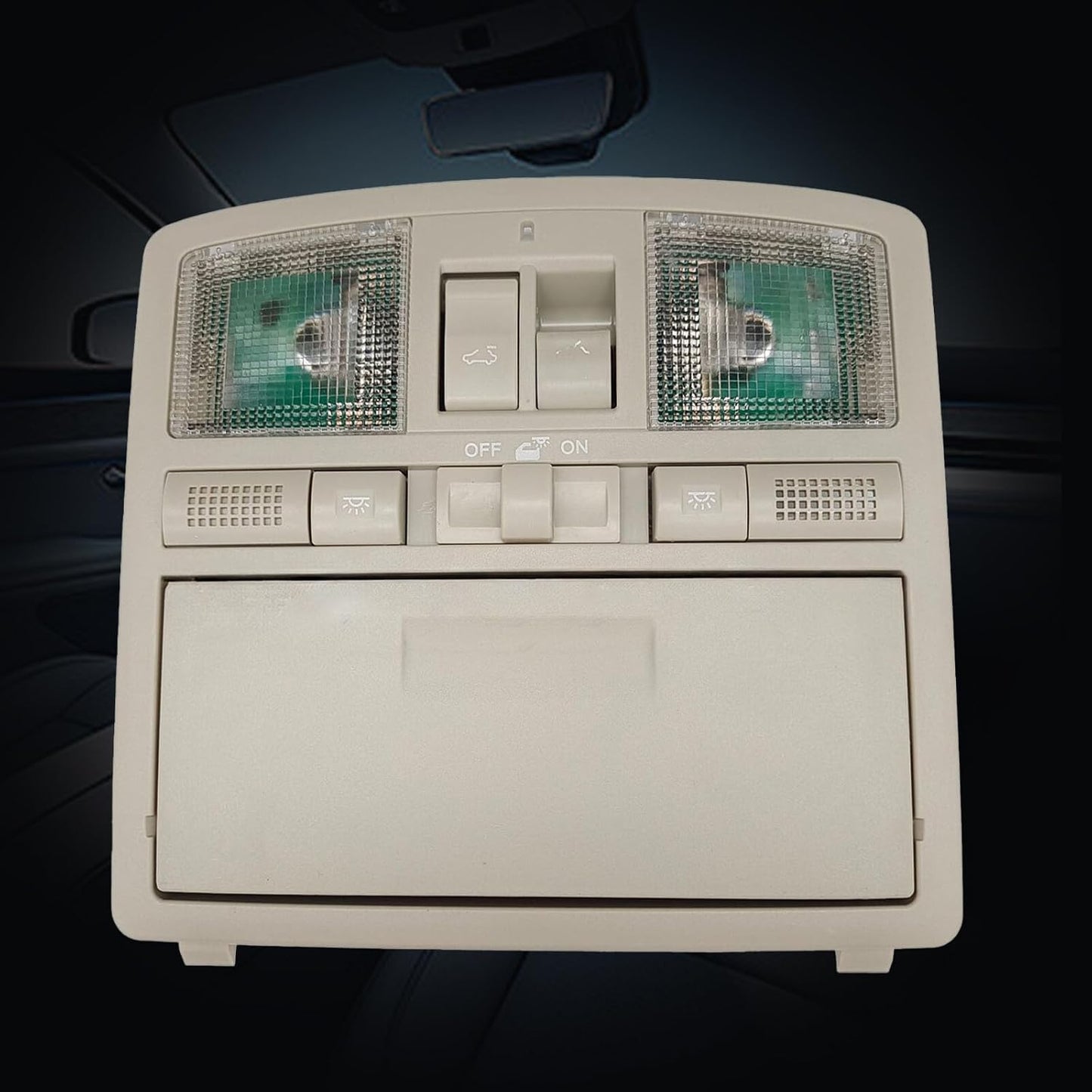 ya 4 8.24 baidi for 2010-2015 for Mazda CX-9 Overhead Console Map Light Assy with Lightweight Sunglasses Holder