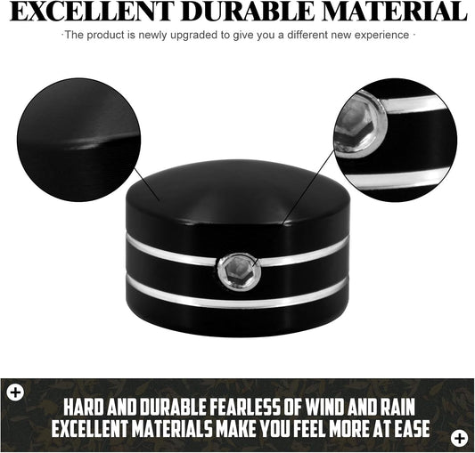 ya 4 8.14 4x Black Head Bolt Covers Fit for Harley Sportster 1986-2022 Twin Cam 1999-2017