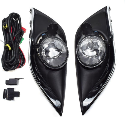 ya 10 9.16 zhengce 2pcs Clear Lens Fog Lights For 15-17 for Nissan Versa w/Bezel Wiring Switch