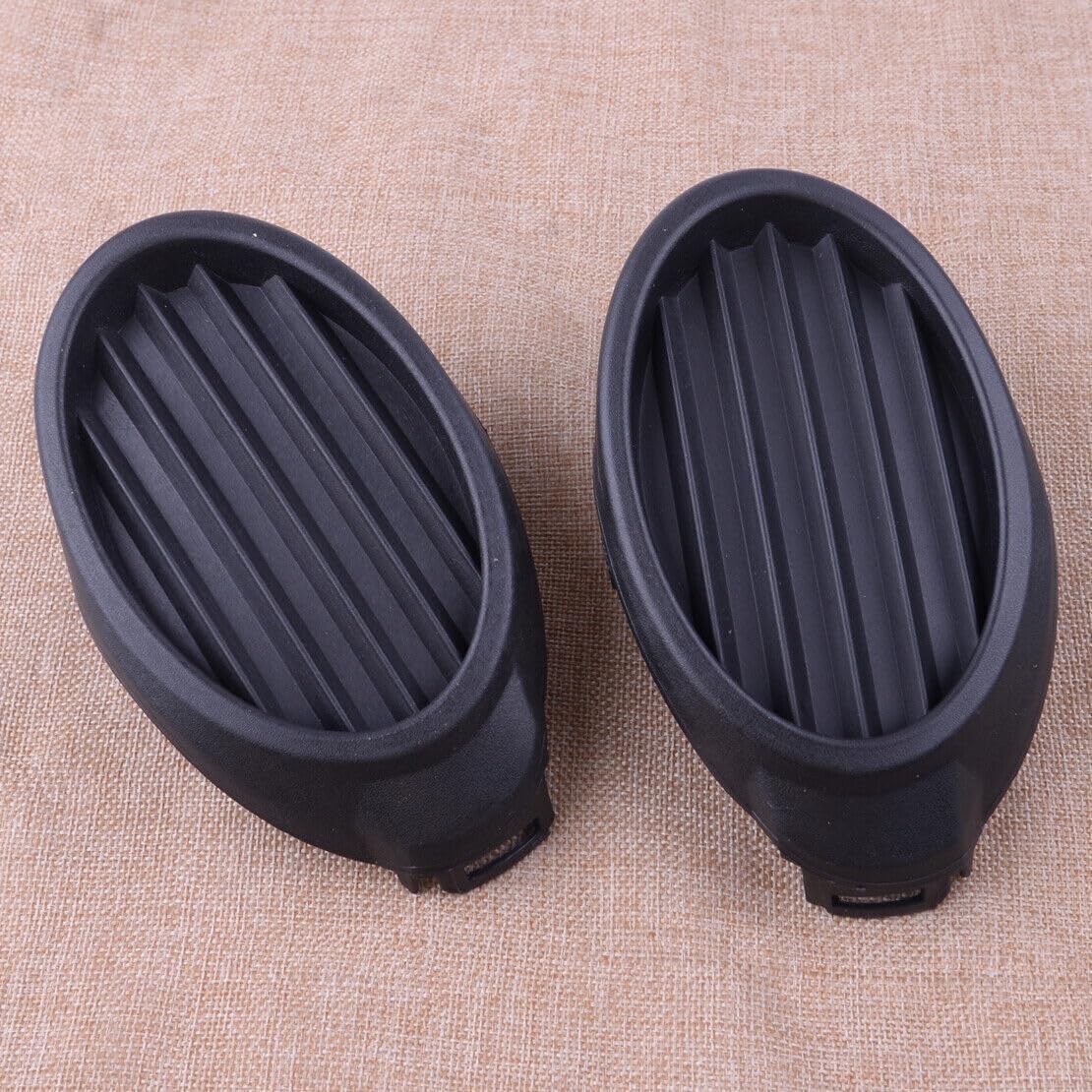 ya 4 8.10 2 Pack Anti-collision Fog Light Vent Cover Grille Bezel Fits for Ford Focus 2012-2014 Black 