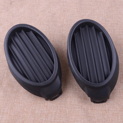 ya 4 8.10 2 Pack Anti-collision Fog Light Vent Cover Grille Bezel Fits for Ford Focus 2012-2014 Black 
