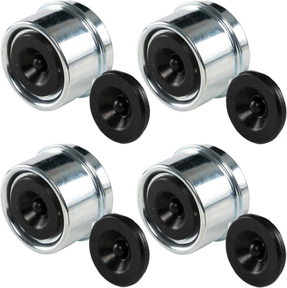 ya 10 9.16 baidi (4) Trailer 1.98 EZ Lube Grease Hub Cover Dust Cap w/Rubber Plug Shipping