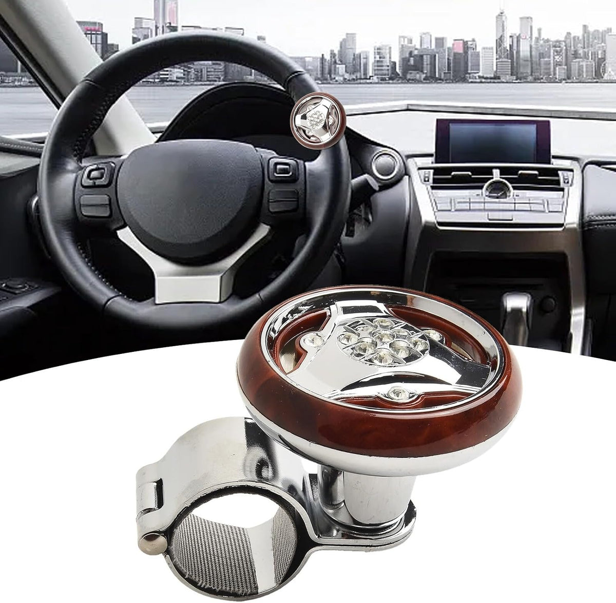 ya 12 10.8 baidi 1 * Car and truck steering wheel auxiliary power handle auxiliary universal wheel knife ball anti-skid