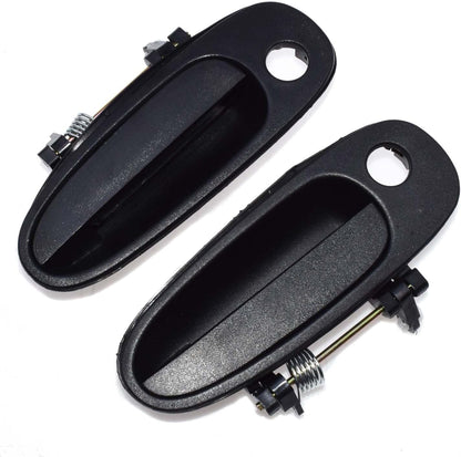 ya 5 8.10 Suitable for Toyota for Corolla 93-97 Exterior Door Handle Left and Right Black 2 Pieces