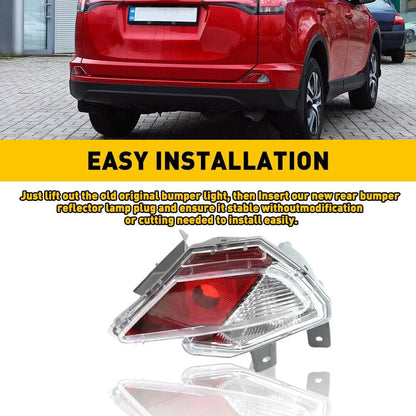 ya 2 8.15 Suitable for 2016 and 2017 for Toyota RAV4 rear bumper reflector stop light LH right grip 2 sides
