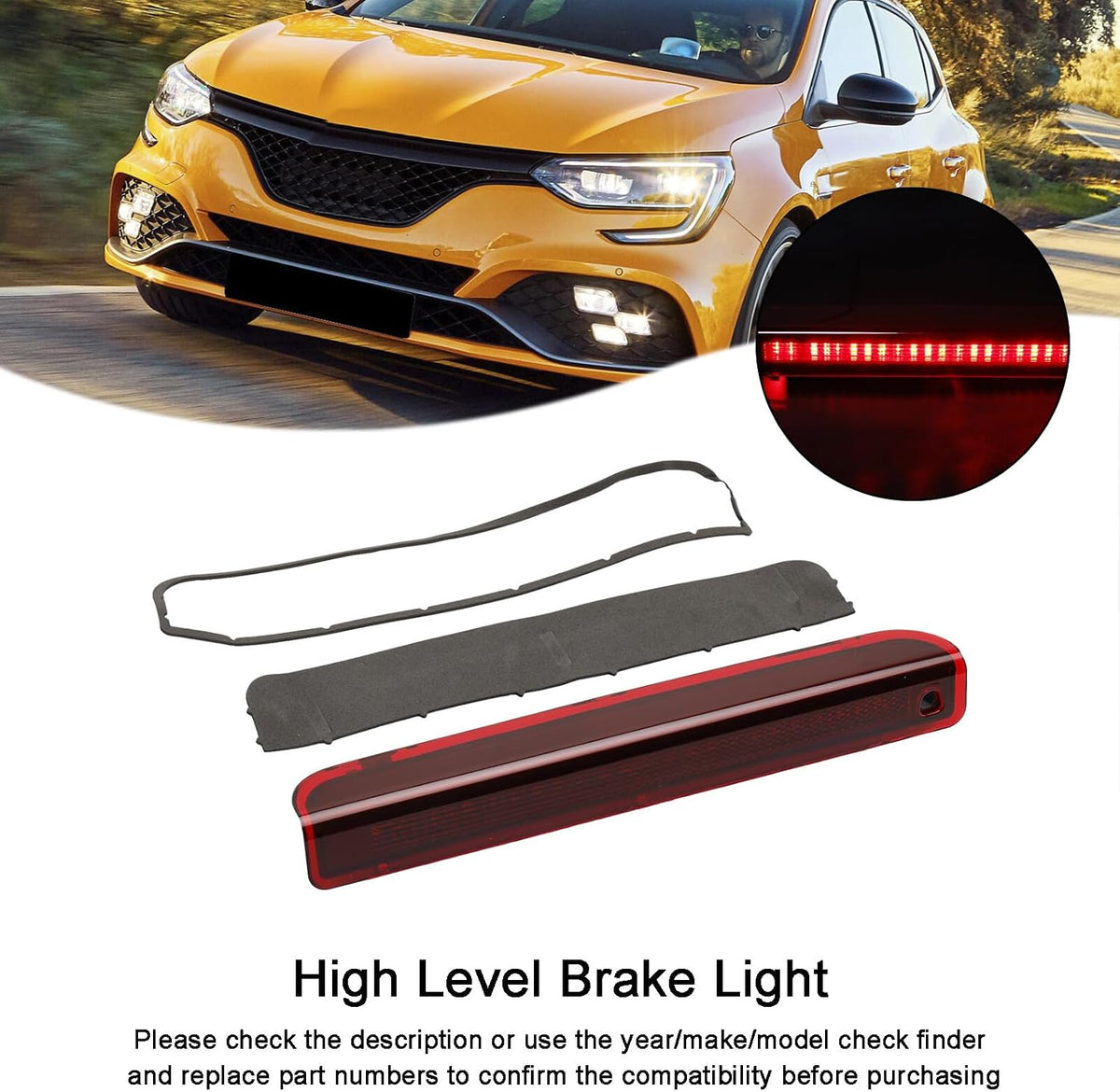 ya 10 9.16 zhengce High Level 3rd LED Rear Brake Light 265900006R fit Megane III Hatchback