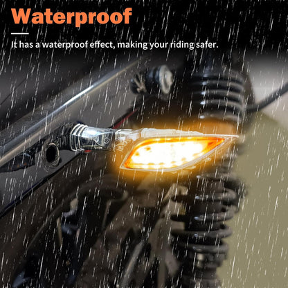 ya 2 8.15 2x Chrome for Mini Skull Amber Yellow Turn Signal Light For Universal 8mm Motorcycle
