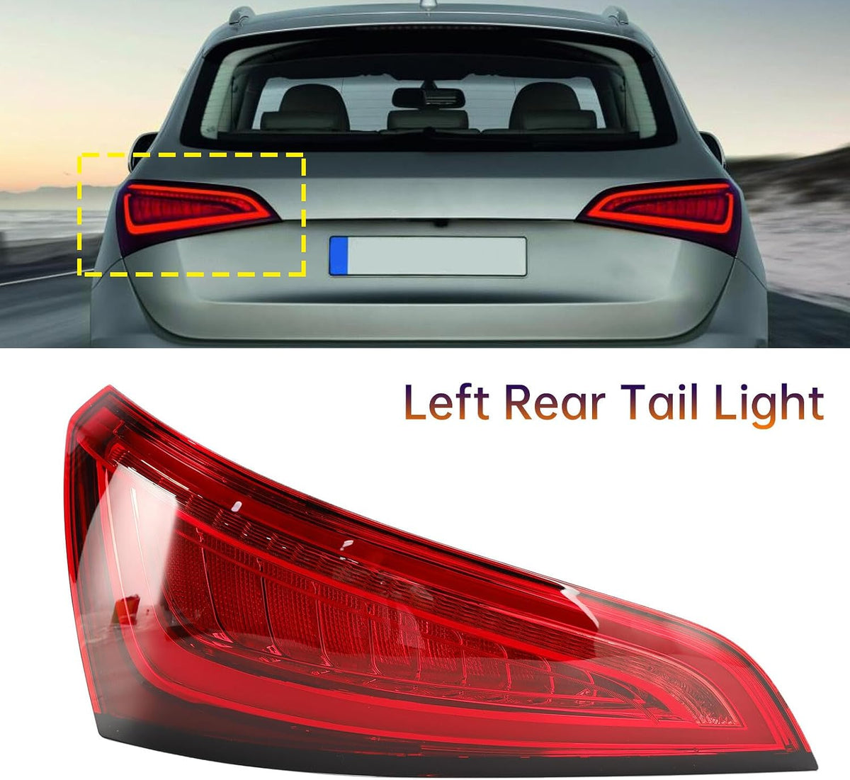 ya 10 9.16 zhengce Left Rear Tail Light Lamp 8R0945093C LED Fit for Audi Q5 8R 2014-2016