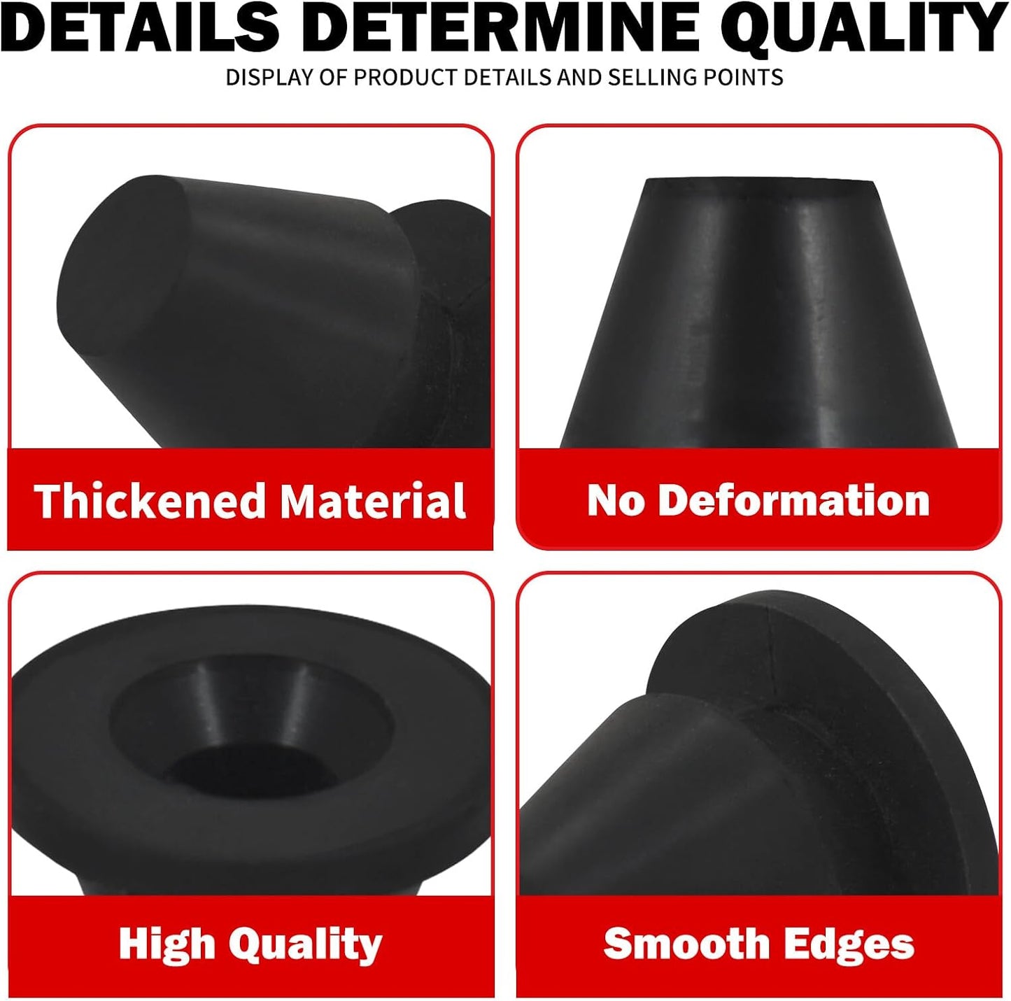 ya 7 8.24 baidi 6x Rubber Side Cover Grommets Gasket for Harley Touring Road Electra Glide 08-23