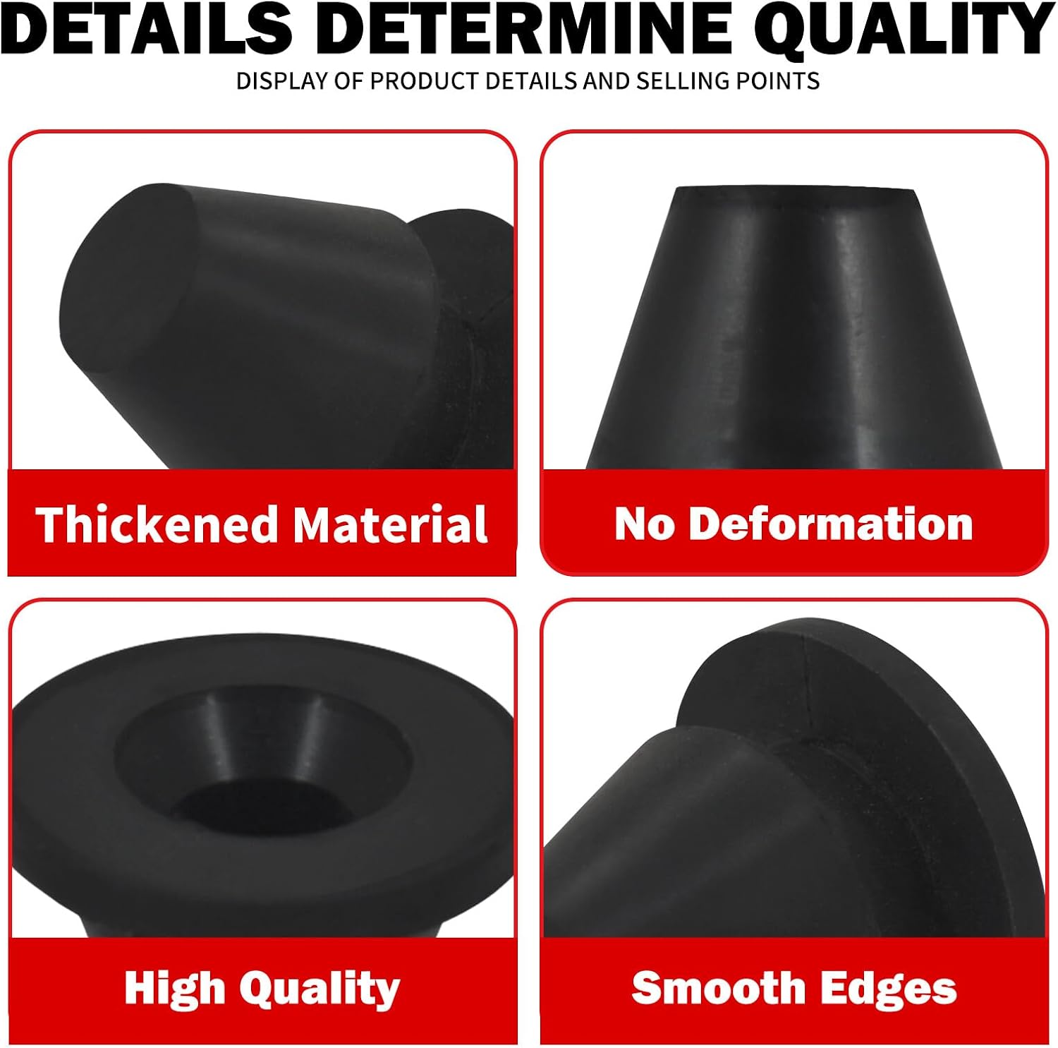 ya 7 8.24 baidi 6x Rubber Side Cover Grommets Gasket for Harley Touring Road Electra Glide 08-23