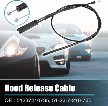 ya 10 9.16 baidi 51237210735 51-23-7-210-735 Car Hood Release Cable Suitable for BMW X3 X4 Black