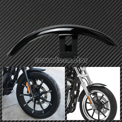 ya 7 8.24 baidi Gloss Black Front Fender Mudguard Splash Cover Fit for Harley Sportster XL 883