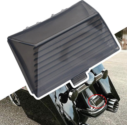 ya 2 8.15 Rear Fender Tip Light Smoke Lens Cover for Harley Electra Glide Ultra Classic