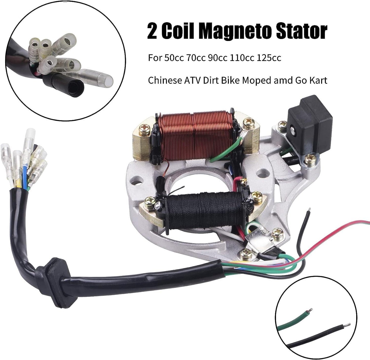ya 5 8.10 CDI wiring harness stator assembly line suitable for 50/70/90/110cc all-terrain vehicle electric four-wheel vehicle