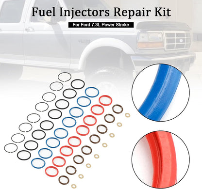 ya 14 9.20 zhengce 8PCS Fuel Injector Repair Kit XC3Z9229AB for 7.3L Power Stroke CM5010-1