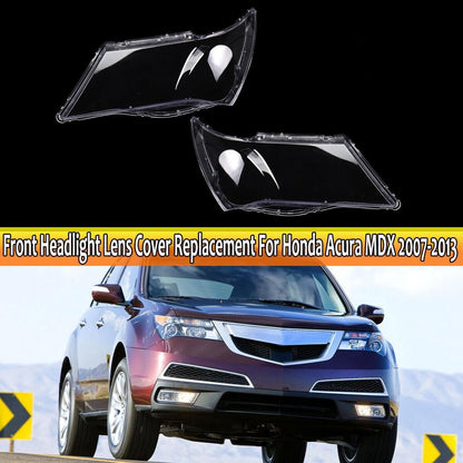 ya 4 8.10 2X Headlight Lens Headlamp Shell Cover Replacement for Honda for Acura MDX 2007-2013