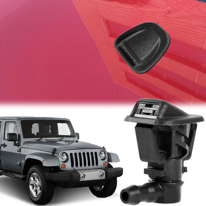 ya 2 8.15 Pcs Front Window Washer Jet Nozzles Set for Jeep for Wrangler JK 13-17#68164356AB