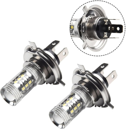ya 4 8.8 LED Bulb H4 Fog Light 74.5cm 80W 9003 Aluminum HB2 Motorcycle 6000K 