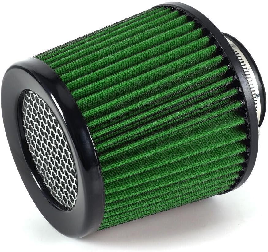 ya 13 9.15 baidi Green 3 76mm High Flow Inlet Cold Air Intake Cone Replacement Dry Air Filter