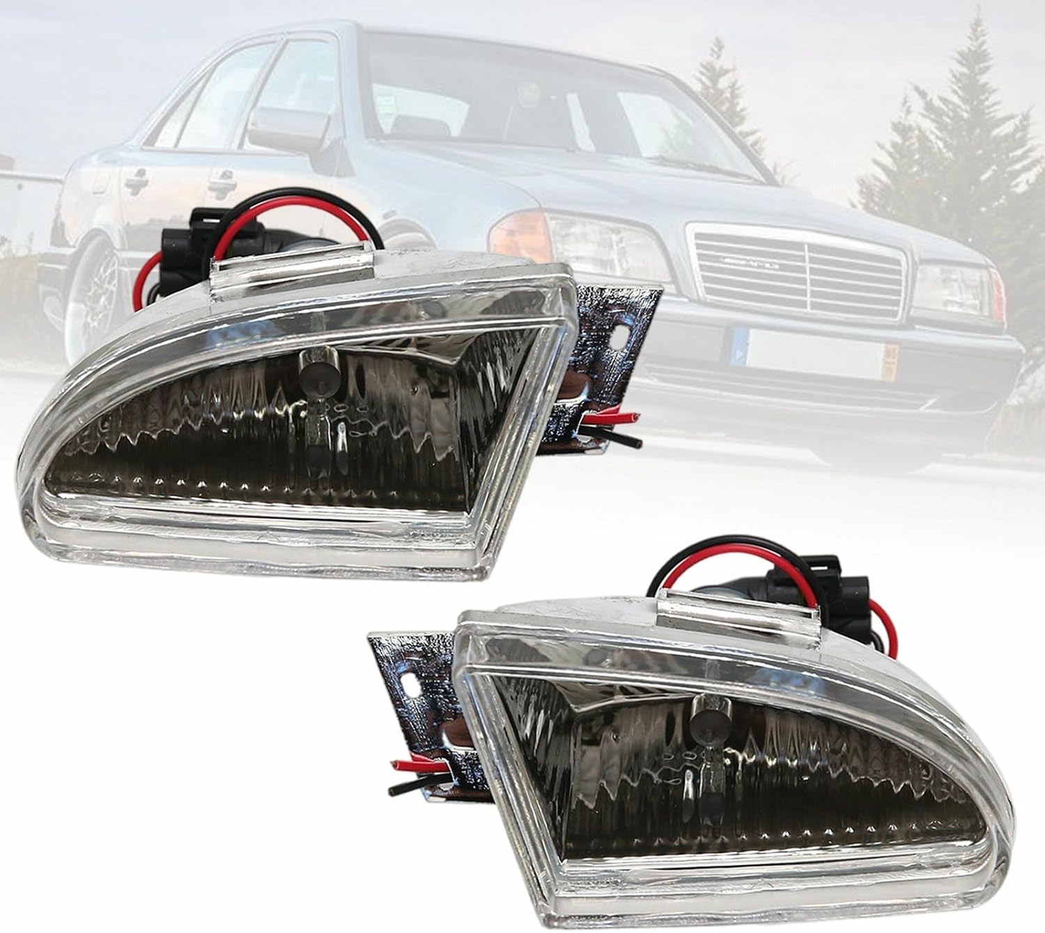 ya 4 8.24 baidi Fit for Mercedes-Benz C Class W202 Fog light Front Turn signal Fog Lamp 1994-2004 AT