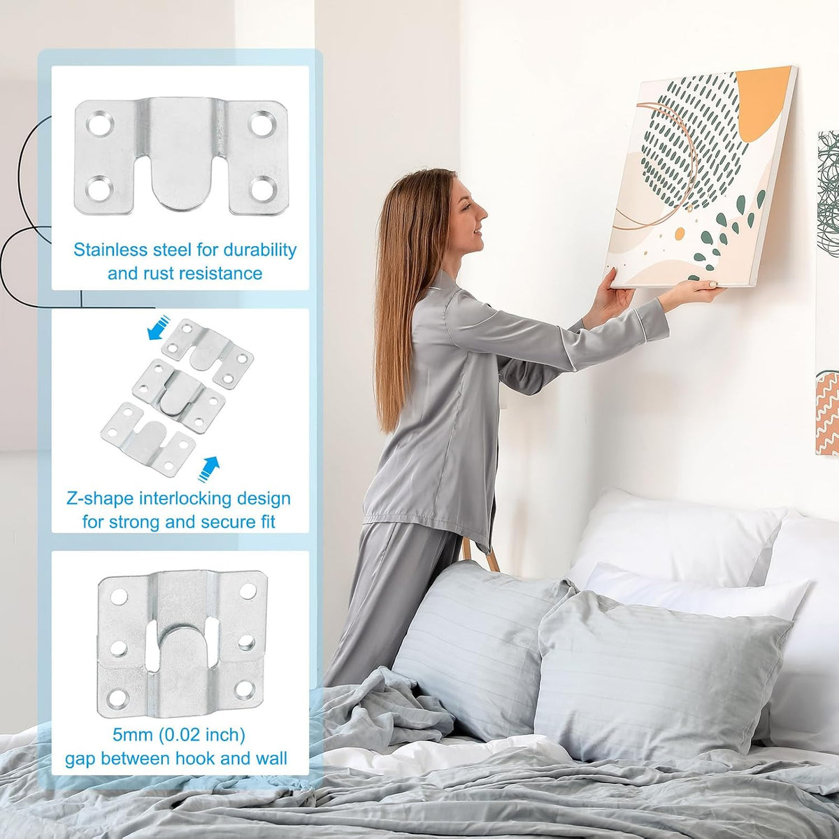 ya 26 10.21 baidi Flush Mount Bracket, 20 Pcs Iron 53x30 mm / 2.08x1.18 inch