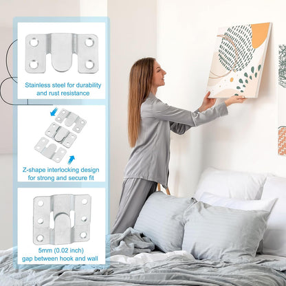 ya 26 10.21 baidi Flush Mount Bracket, 20 Pcs Iron 53x30 mm / 2.08x1.18 inch